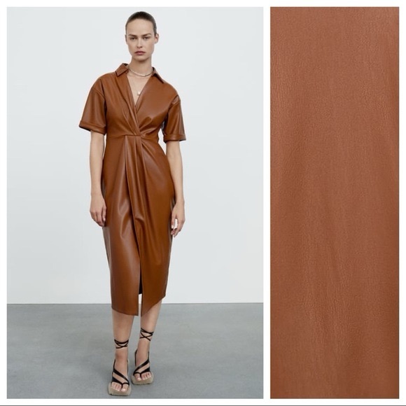 Dresses & Skirts - Zara faux leather dress